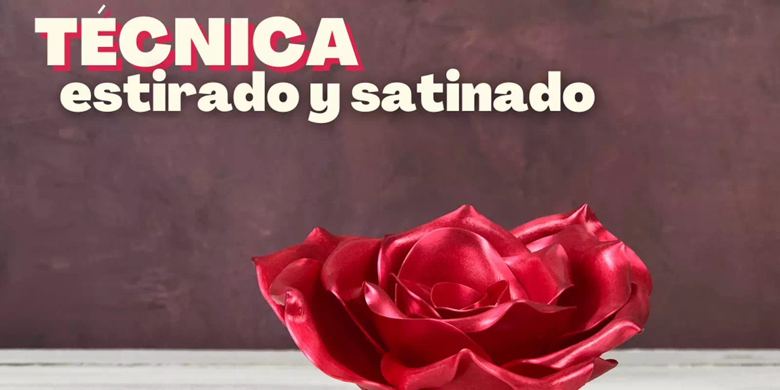 Técnica de estirado y satinado