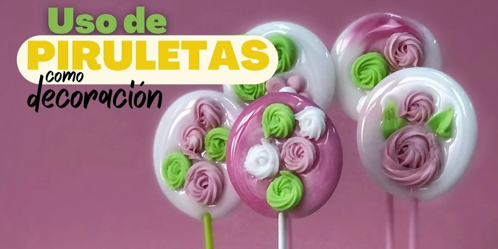 Piruletas o paletas de Isomalt