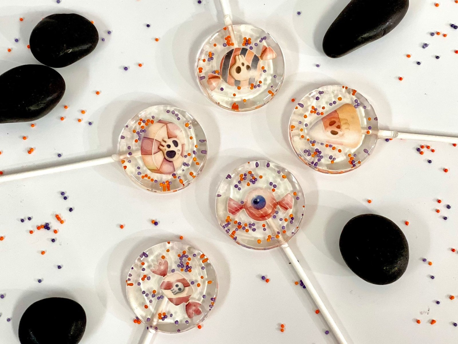 Candy Halloween piruletas caramelos duros hechos a mano personalizados