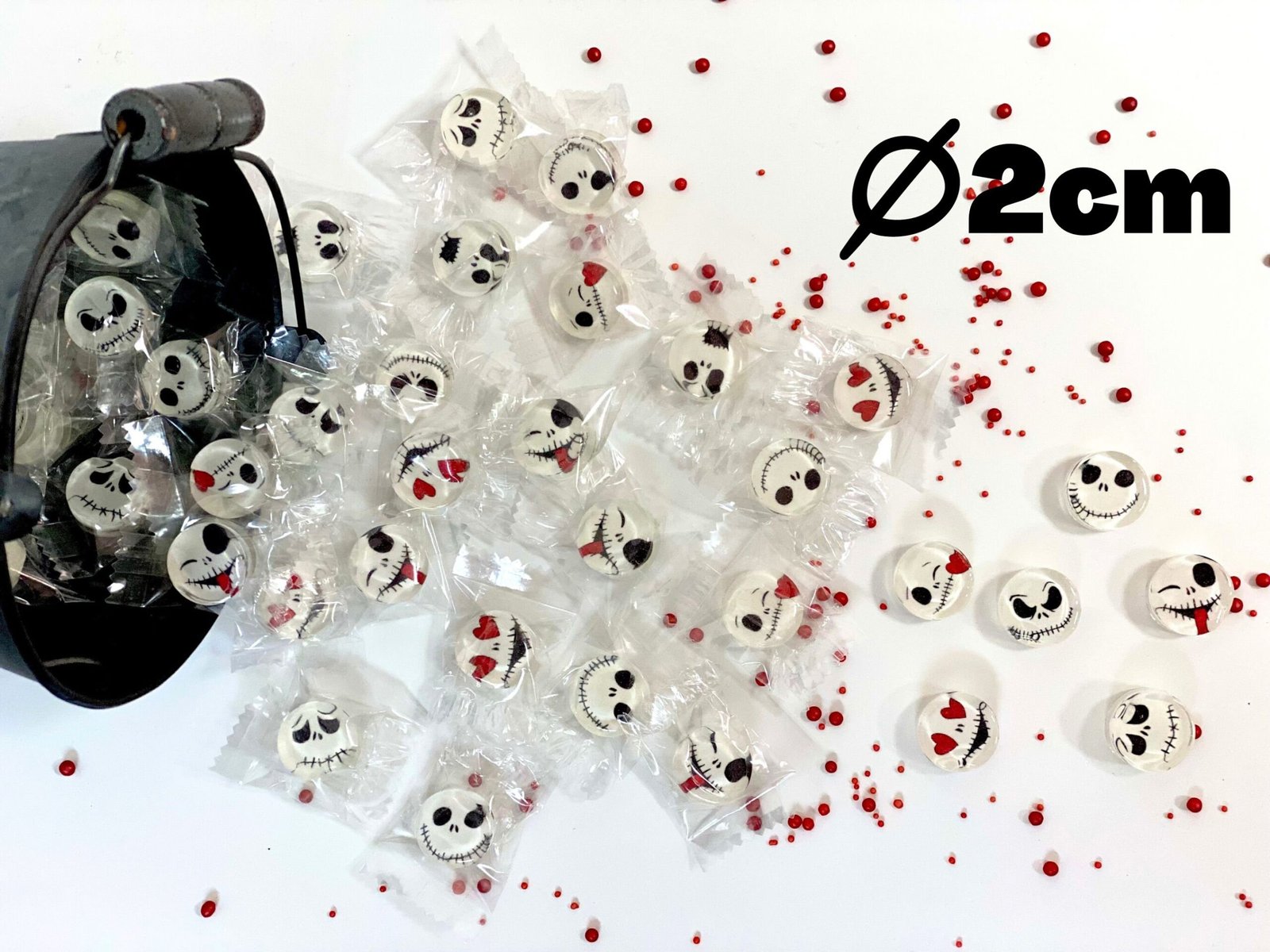 Jack emoji pequeño caramelo de halloween sin azúcar