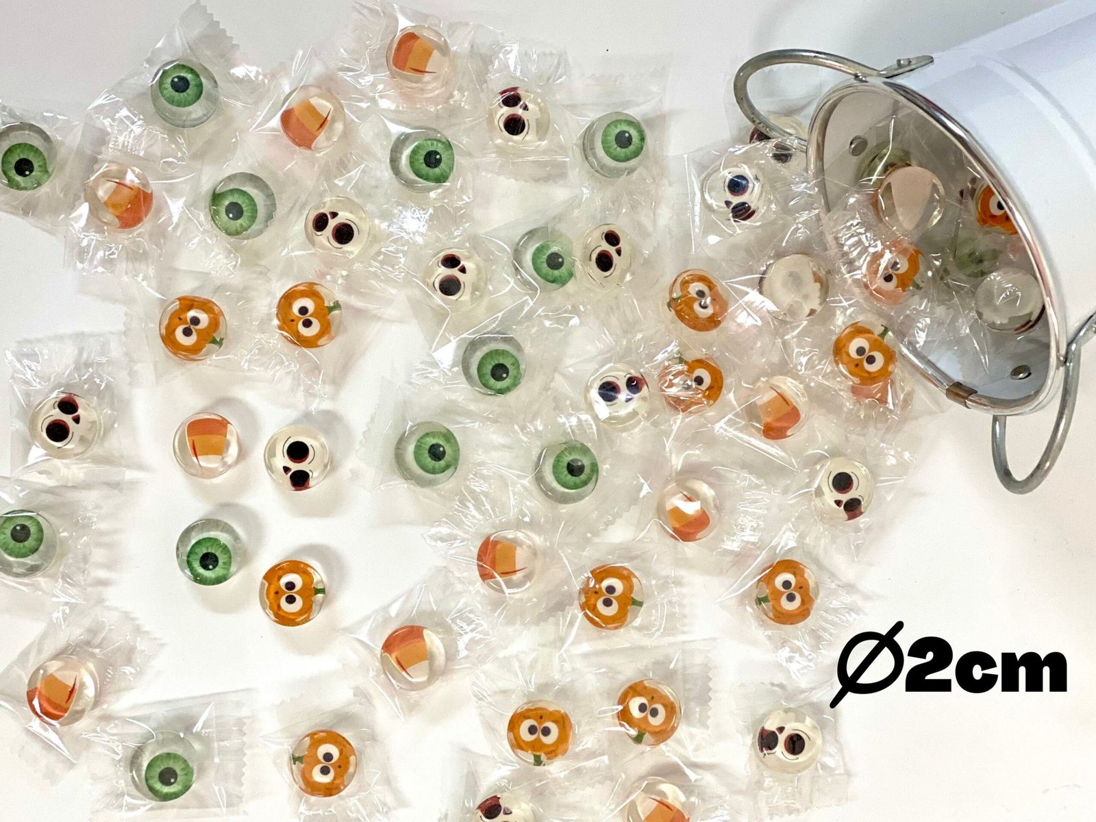 Mezcla de dulces de halloween hechos a mano sin azúcar