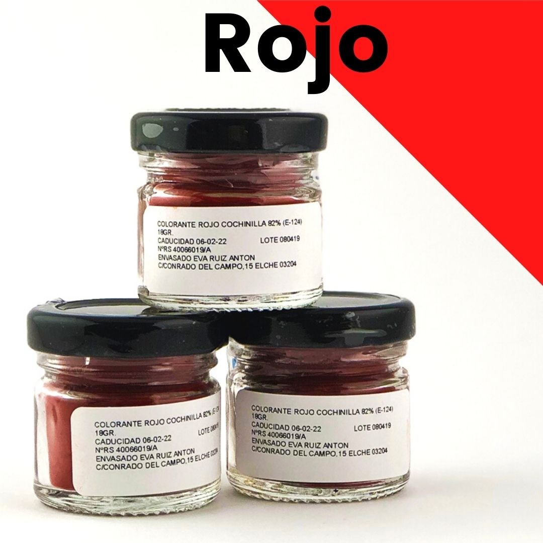 Colorante alimentario rojo cochinilla
