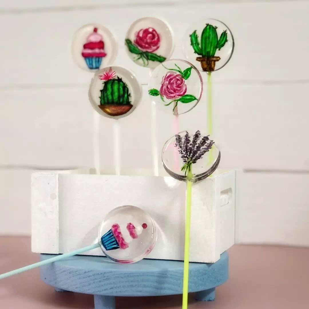 Curso online de piruletas de Isomalt pintadas a mano - Imagen 2