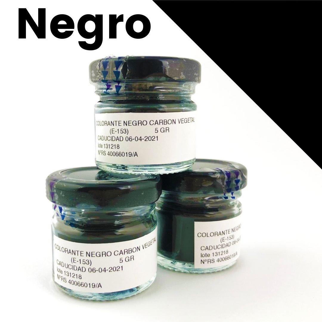 Colorante alimentario negro carbón vegetal