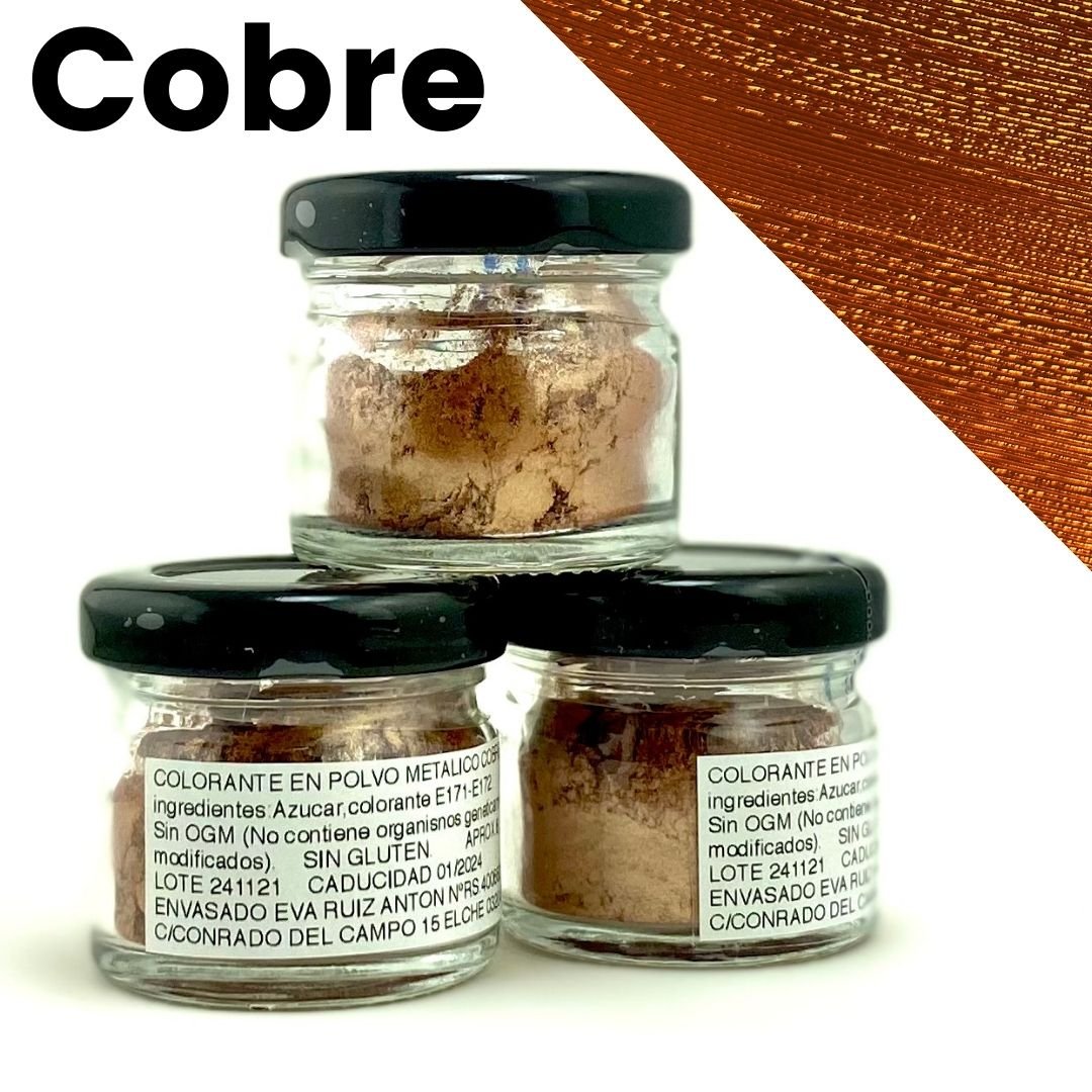 Colorante en polvo metálico cobre