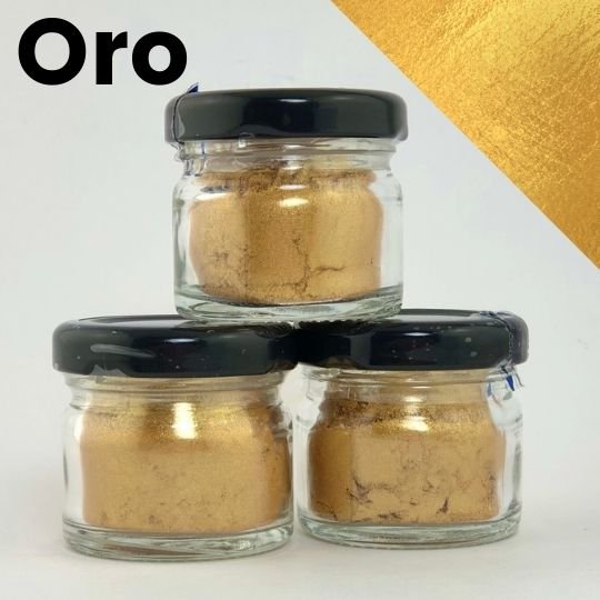 Colorante en polvo metálico oro