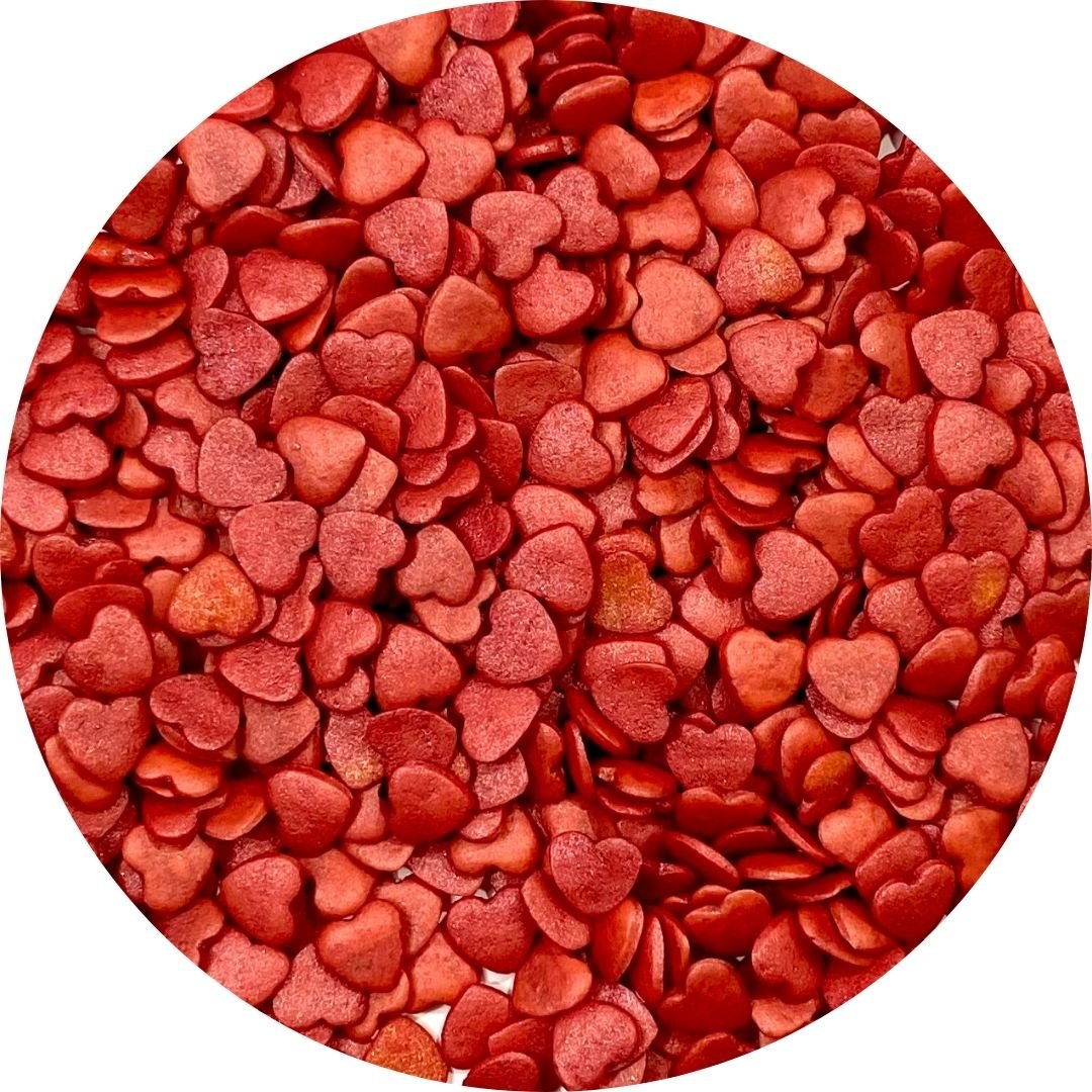 Corazones de azúcar rojos - Imagen 2