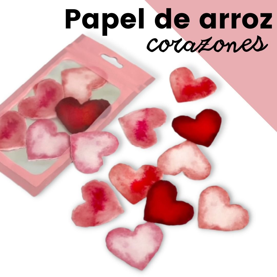 Corazones de oblea