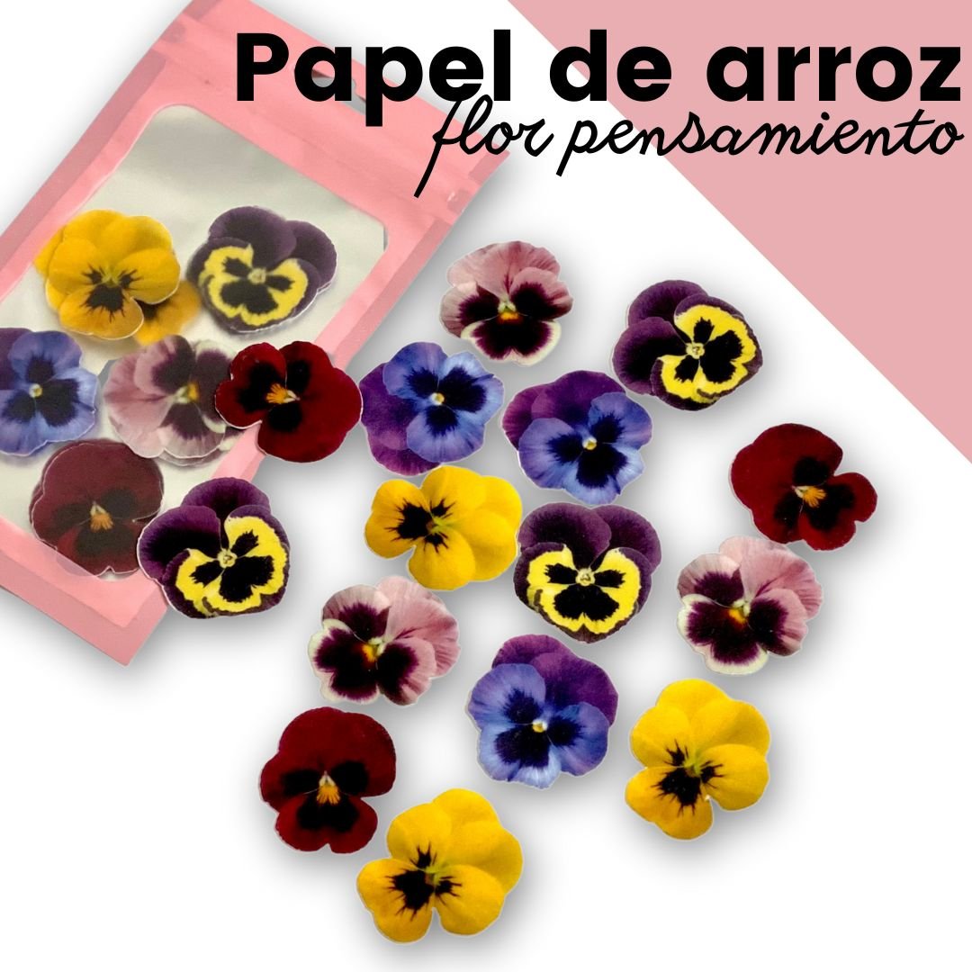 Flor pensamiento de oblea