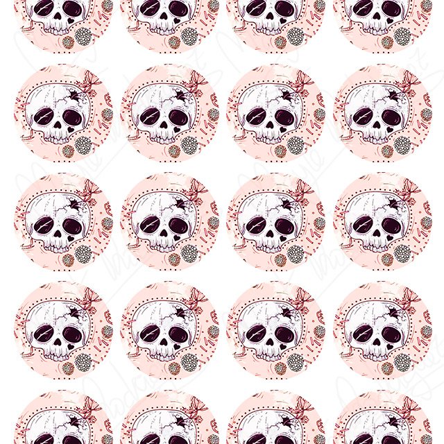 Impresión comestible Halloween pink