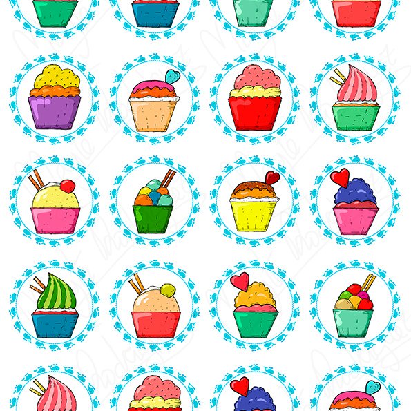 Impresión comestible helados