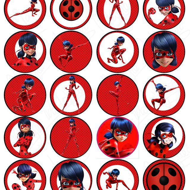 Impresiones comestibles Ladybug