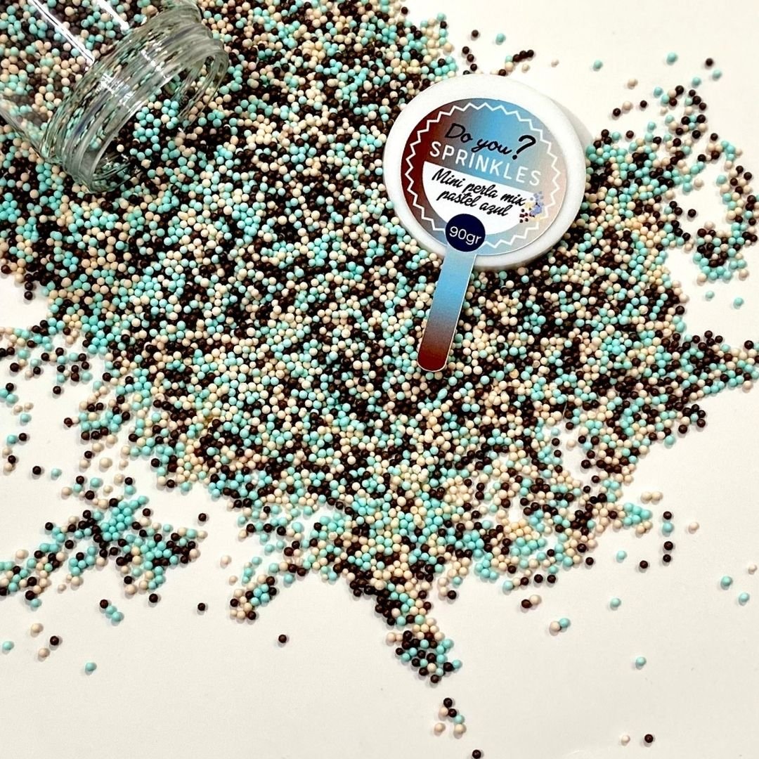 Mini perla mix pastel azul