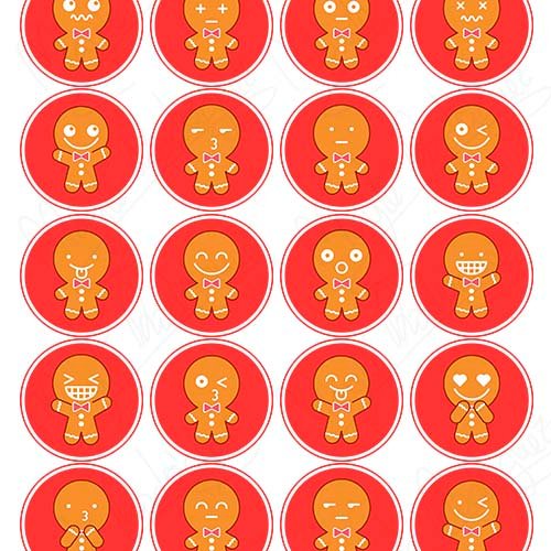 Impresión comestible muñeco jengibre