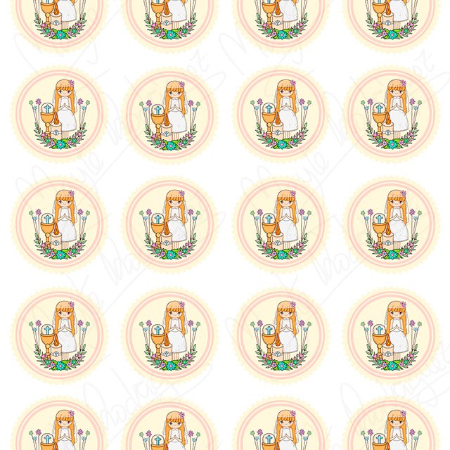 Comunión niña rubia