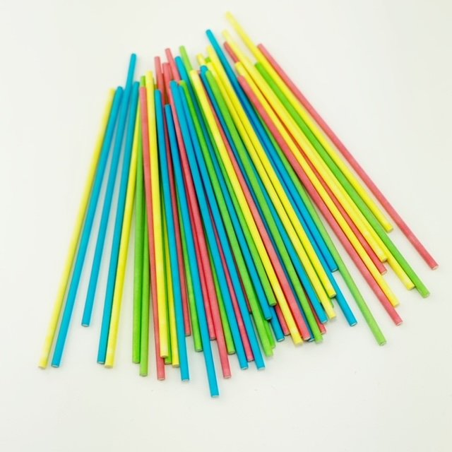 Palitos piruletas papel kraft multicolor - Imagen 3