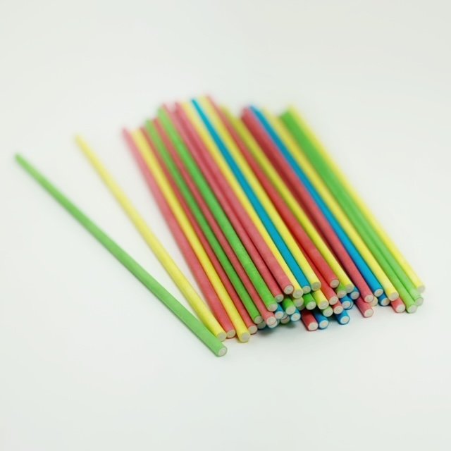 Palitos piruletas papel kraft multicolor