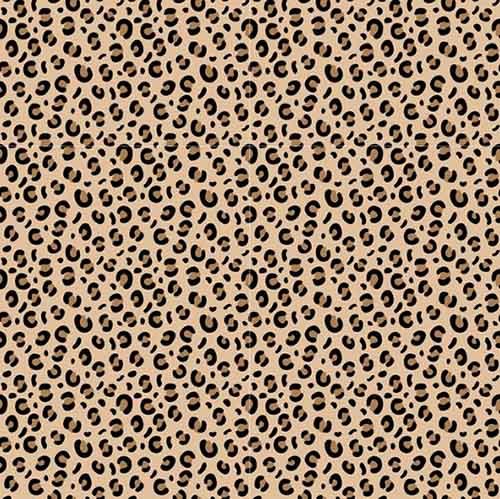 Impresión comestible leopardo