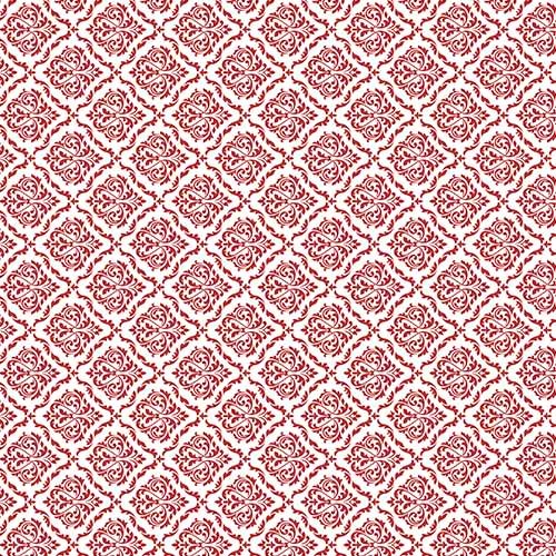 Impresión comestible arabesco burdeos