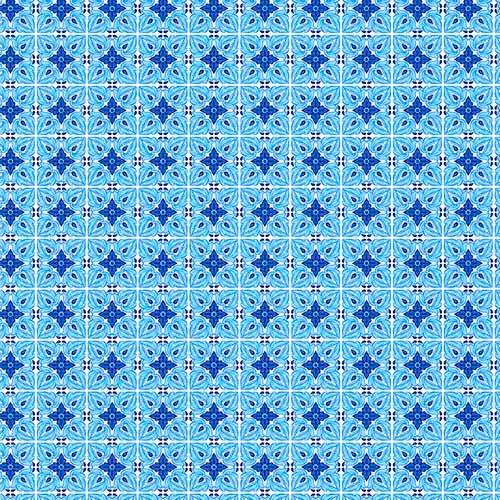 Impresión comestible flor azul