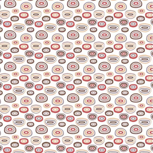 Impresión comestible Retro círculo colores