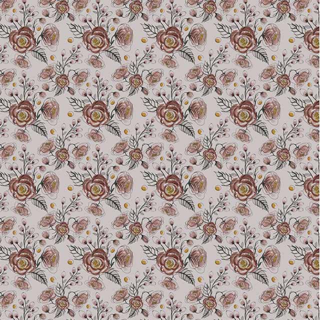 Impresión comestible Flores acuarela rosa