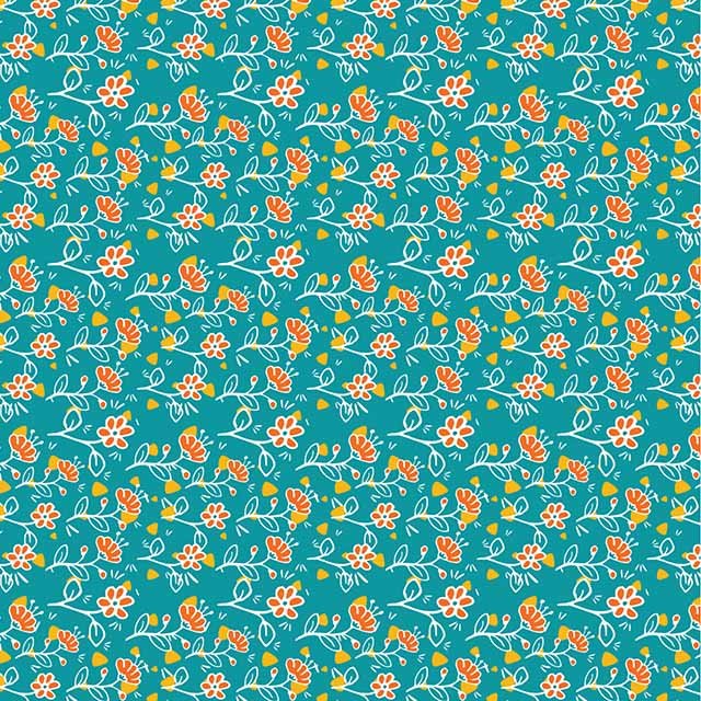 Impresión comestible Flores fondo azul