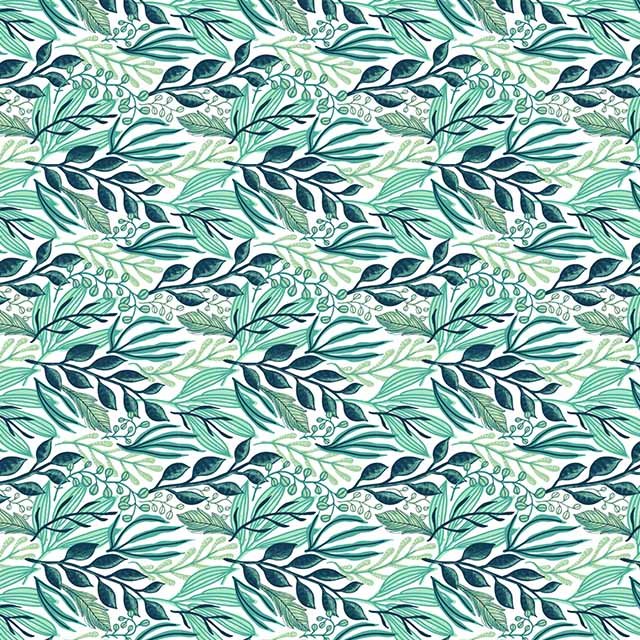 Impresión comestible Follaje verdoso