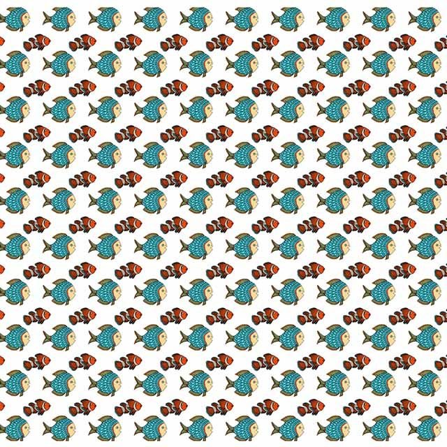 Impresión comestible peces