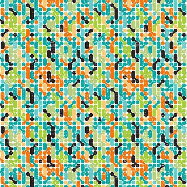 Impresión comestible Retro puntos