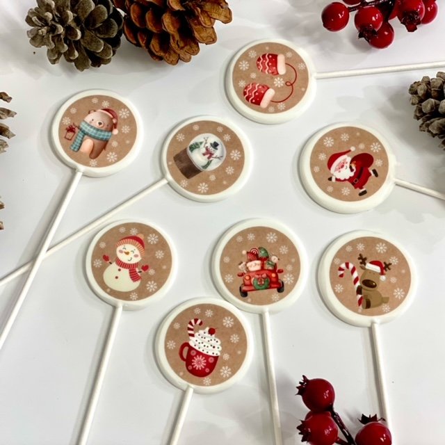 Impresión comestible navideña vintage - Imagen 2