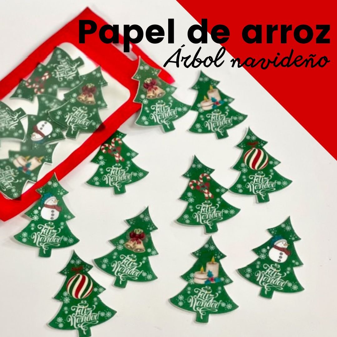 Árbol navideño de oblea