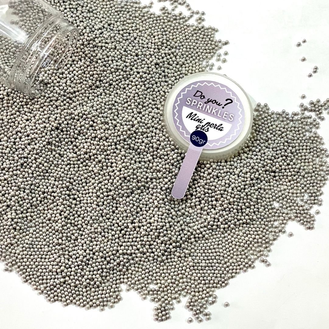 Mini perlas plata