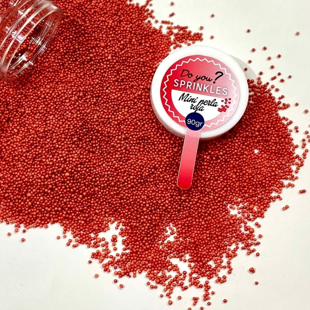 Mini perlas rojas