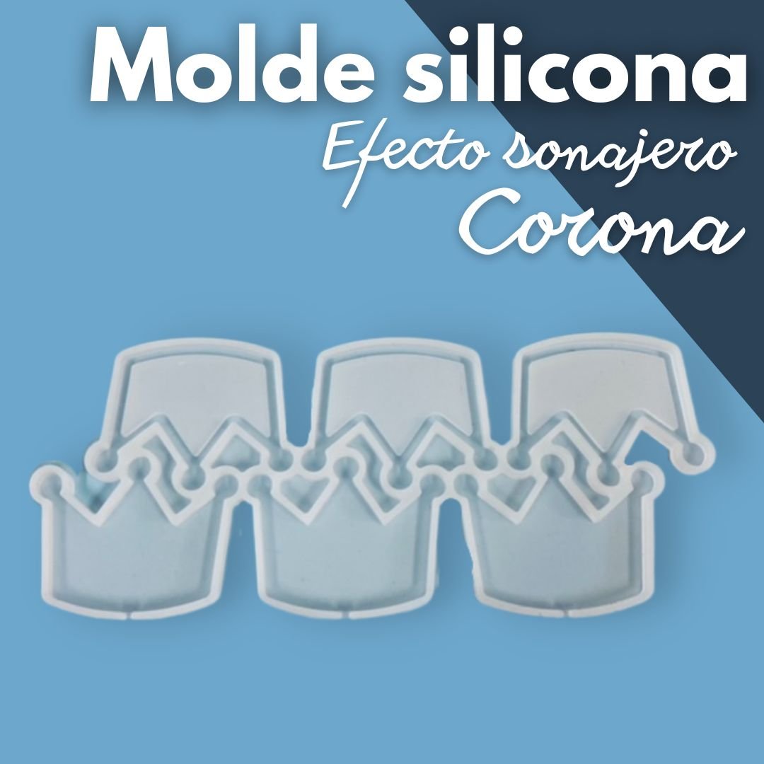 Molde de silicona efecto sonajero corona