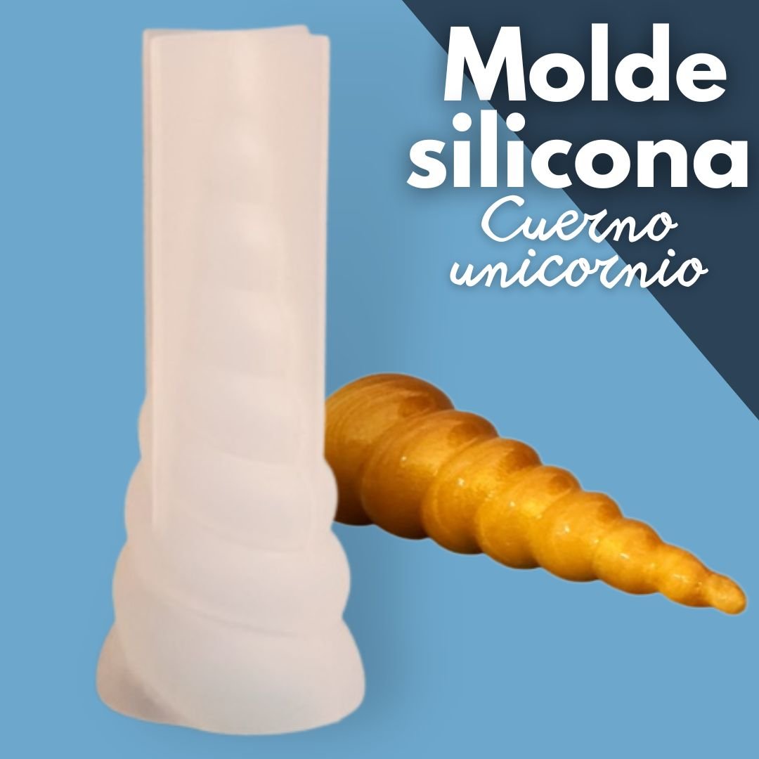 Molde de silicona cuerno unicornio