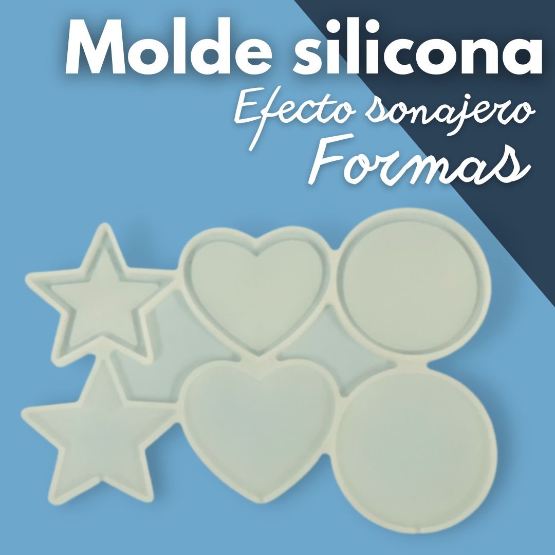 Molde silicona efecto sonajero formas