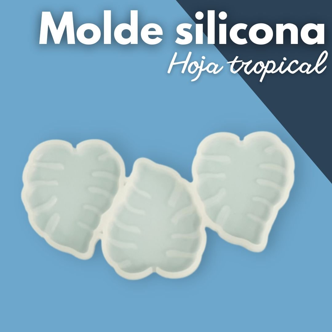 Molde de silicona hoja tropical