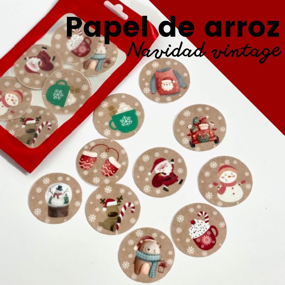Navidad vintage de oblea