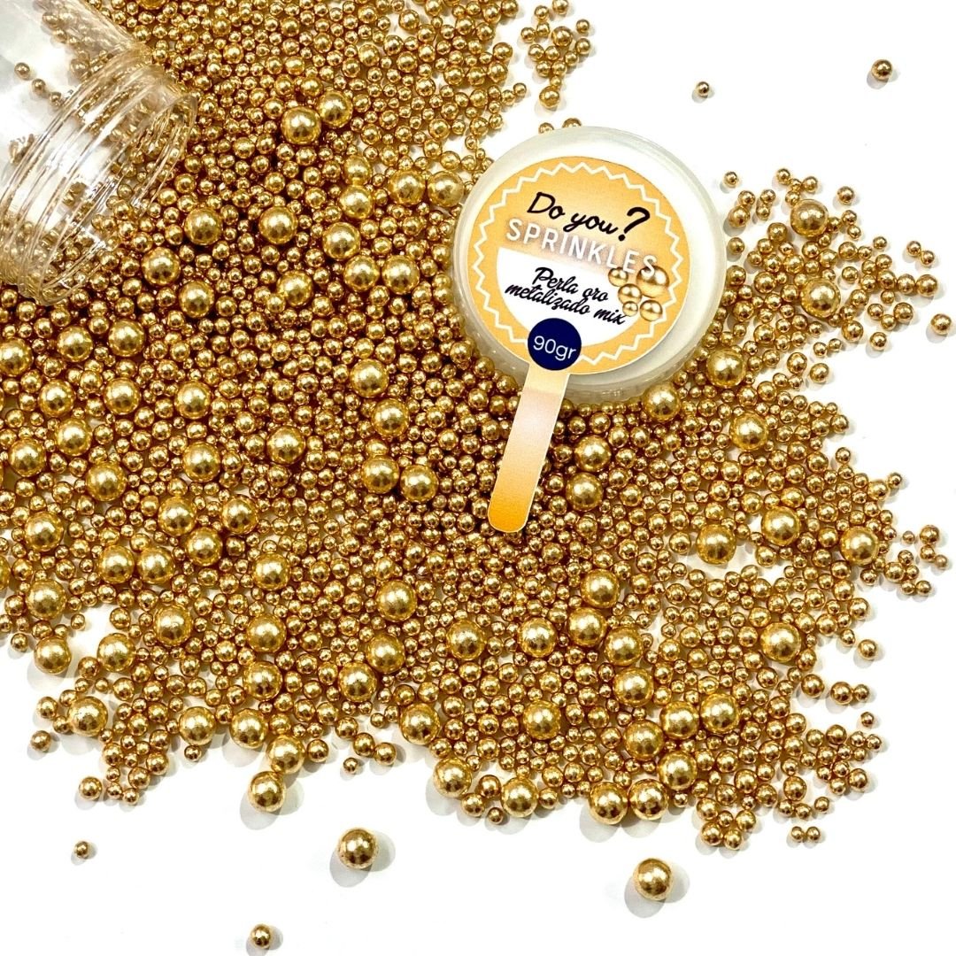 Perla oro metalizado mix