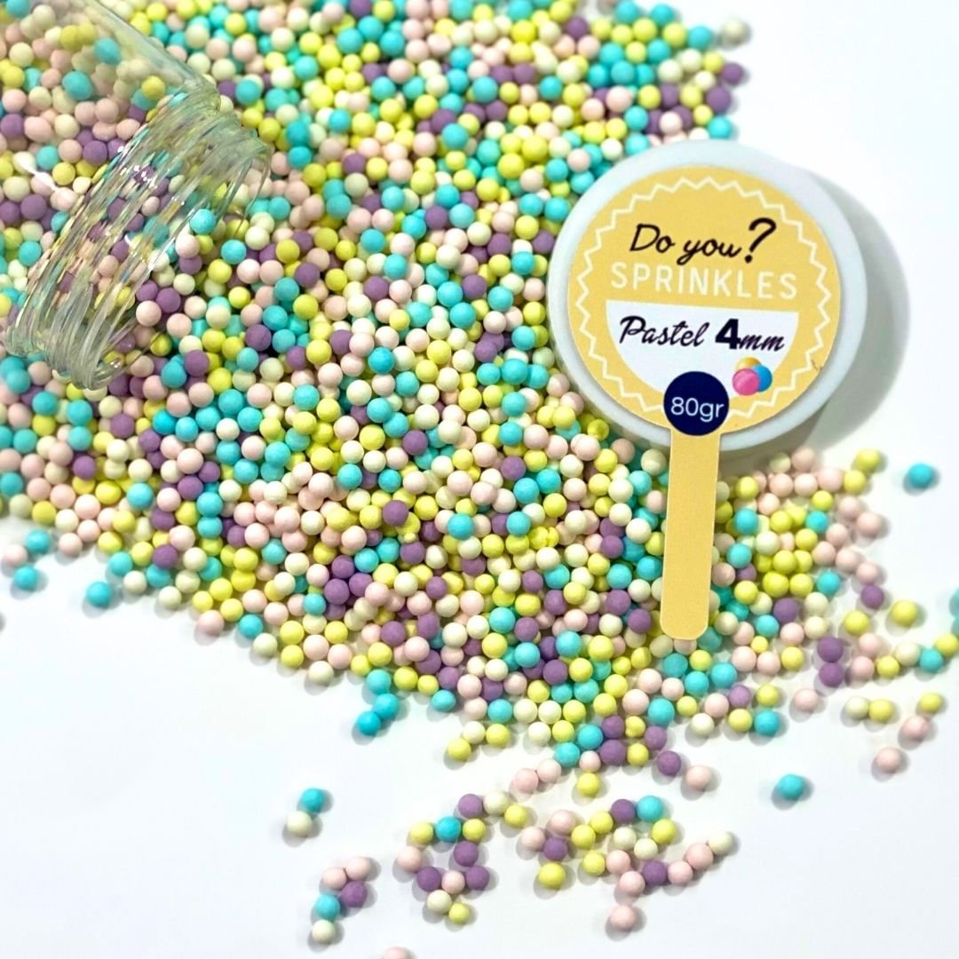 Perlas de azúcar pastel 4mm