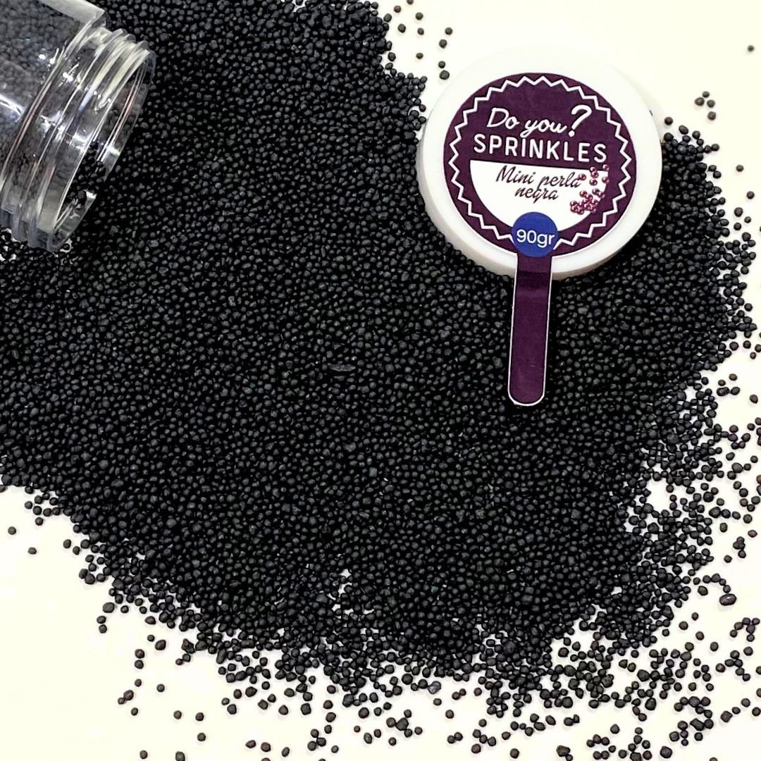 Mini perlas nonpareils negro