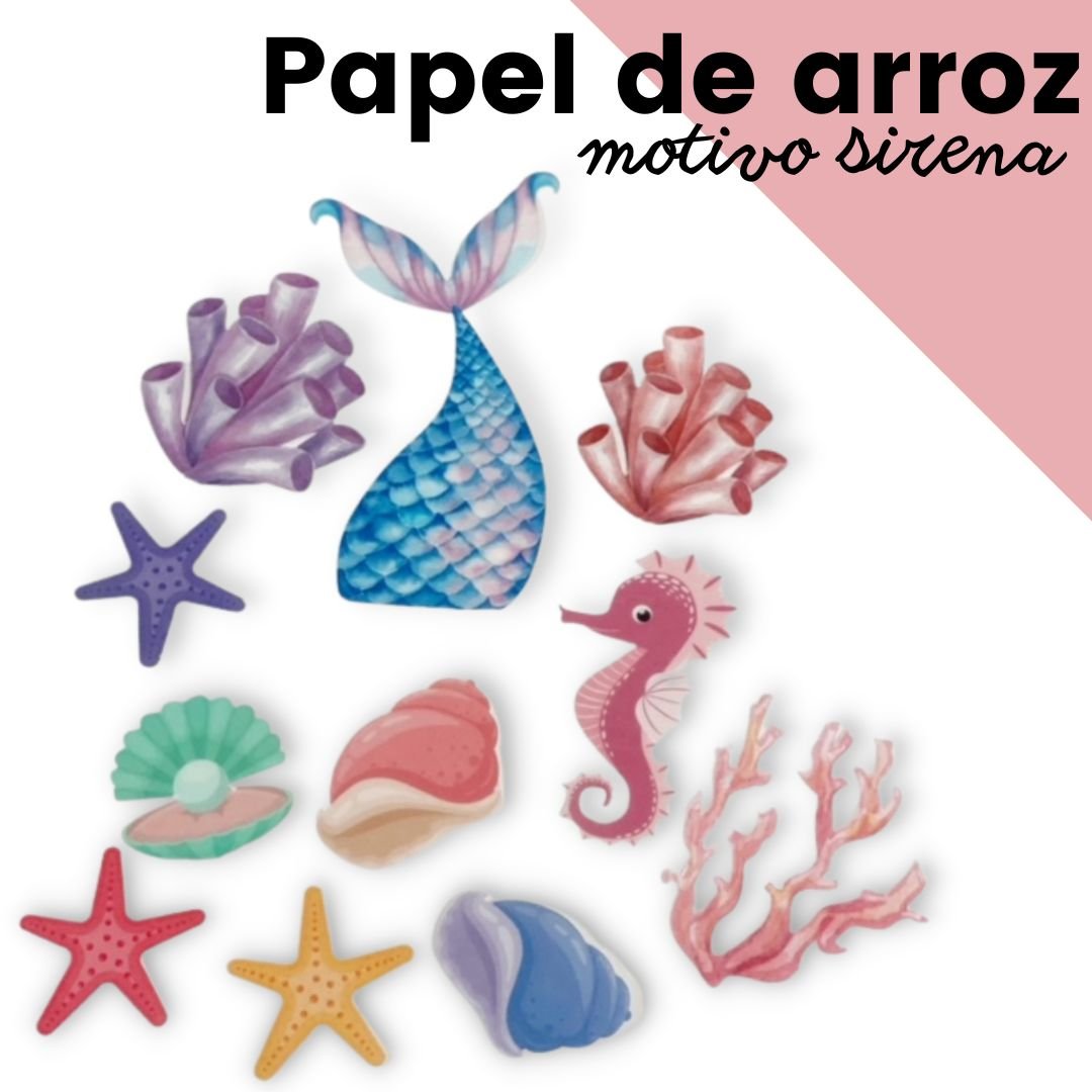 Motivos sirena de oblea