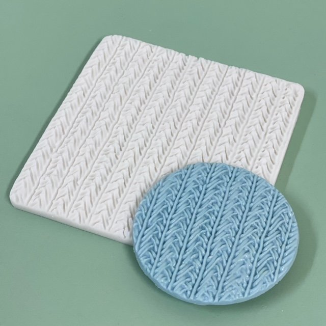 silicona textura punto cruzado