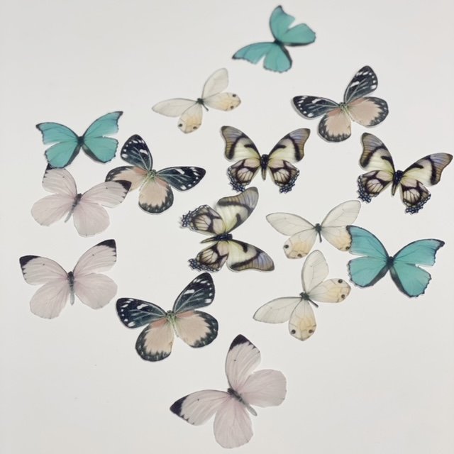 Mariposas vintage de oblea - Imagen 2