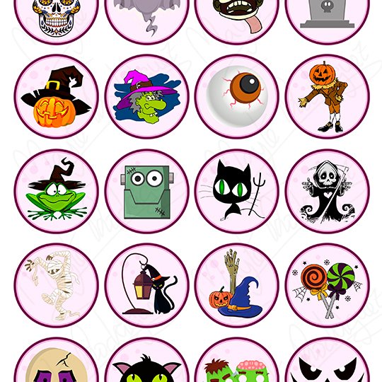 Impresión comestible Halloween monstruos