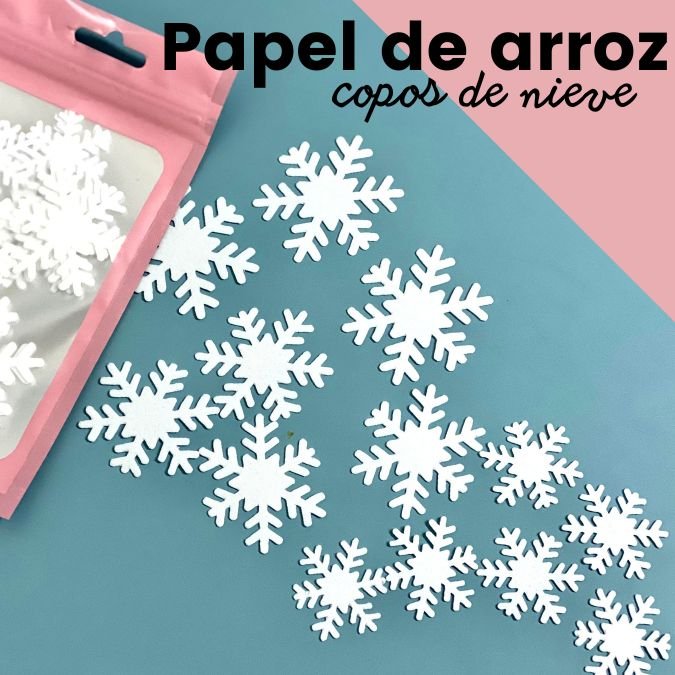 Copos de nieve de oblea