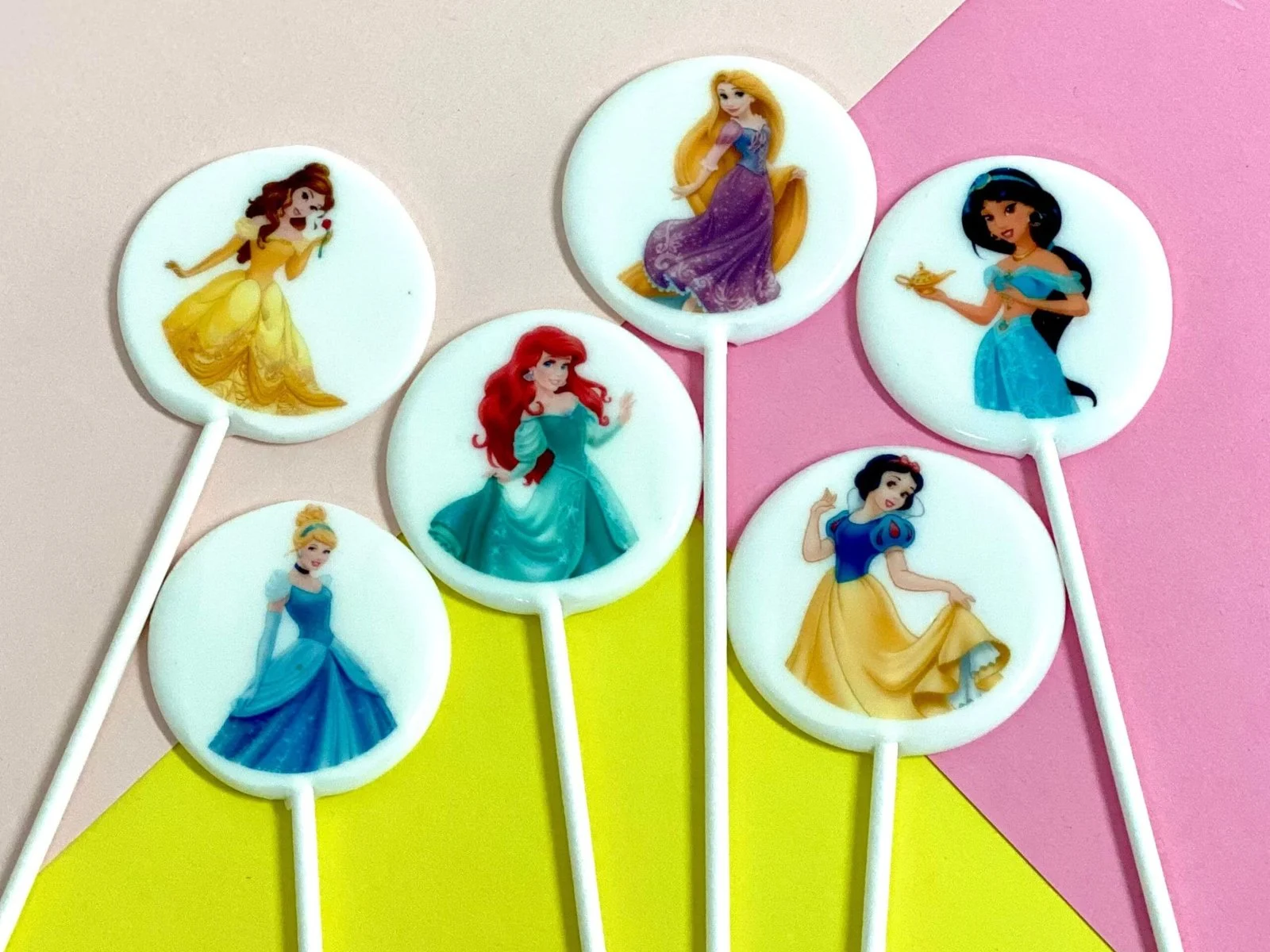 Piruletas personalizadas princesas Disney