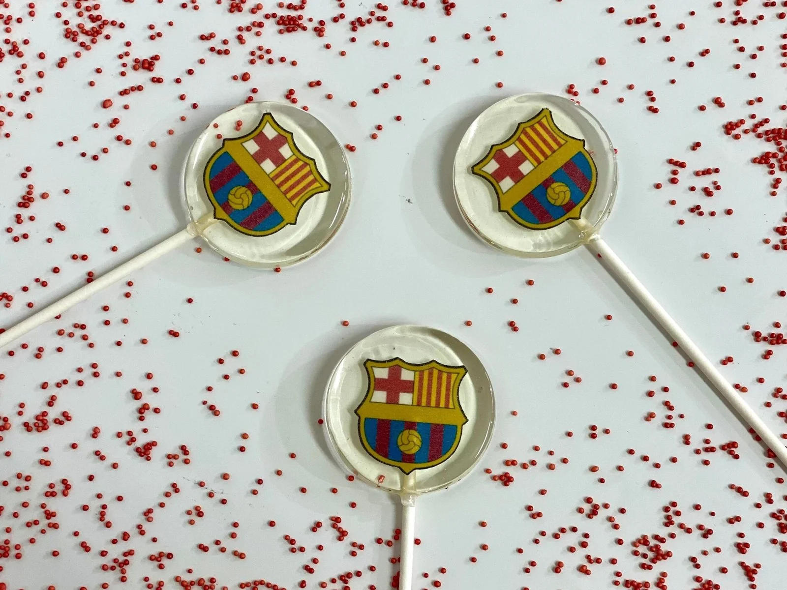 Piruletas personalizadas FC Barcelona