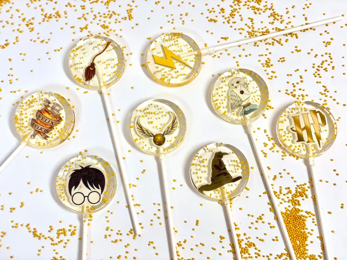 Handgemachte zuckerfreie Harry-Potter-Lutscher